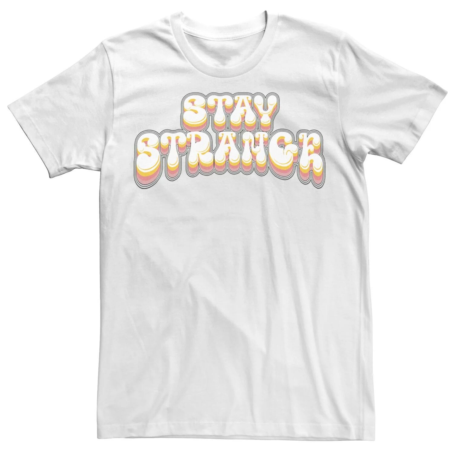 Мужская футболка со шрифтом в стиле ретро Stay Strange, White Licensed Character, белый
Мужская футболка со шрифтом в стиле ретро Stay Strange, White Licensed Character, белый