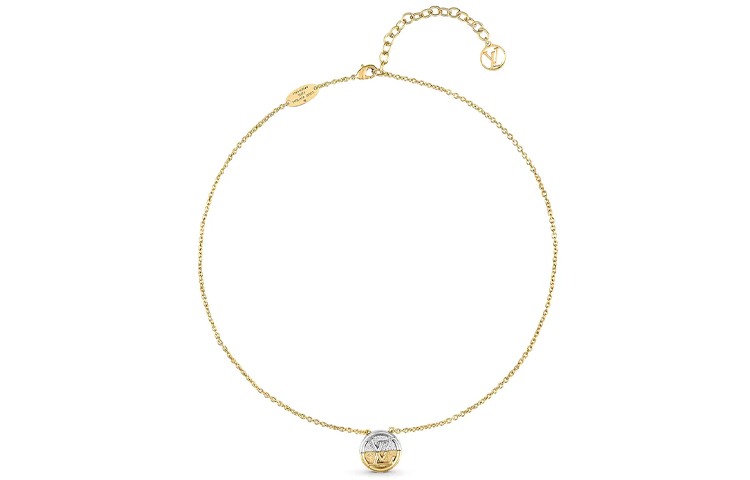 Позолоченное биколорное колье с подвеской L To V LOUIS VUITTON, золото
Позолоченное биколорное колье с подвеской L To V LOUIS VUITTON, золото