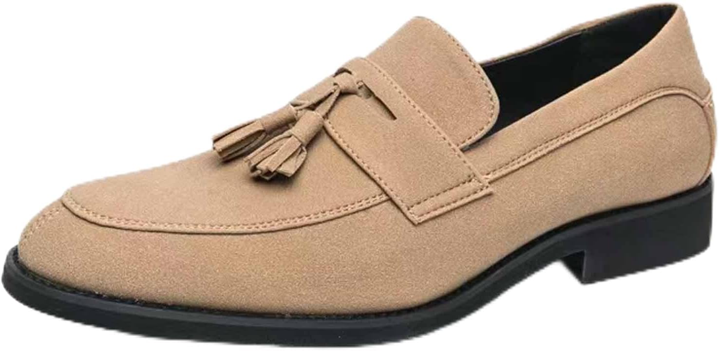 Мужские замшевые лоферы с кисточками, низкий каблук, миндальный закрытый носок, туфли на каблуке, нескользящие, удобные, слипоны-оксфорды для офиса и повседневной носки Donrrndk, коричневый
Мужские замшевые лоферы с кисточками, низкий каблук, миндальный закрытый носок, туфли на каблуке, нескользящие, удобные, слипоны-оксфорды для офиса и повседневной носки Donrrndk, коричневый