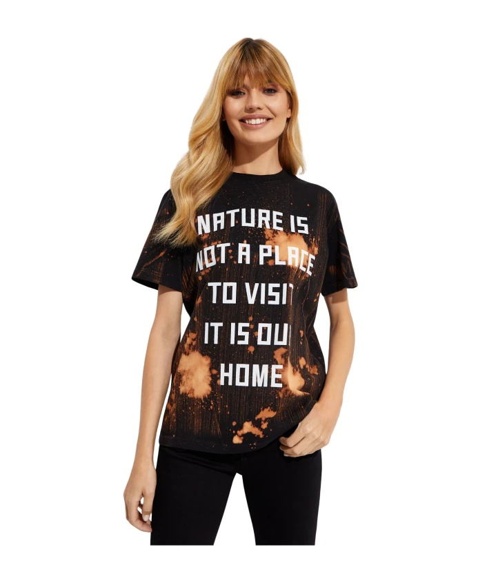 Футболка с принтом в стиле тай-дай и напечатанным текстом. Golden Goose, черный
Футболка с принтом в стиле тай-дай и напечатанным текстом. Golden Goose, черный