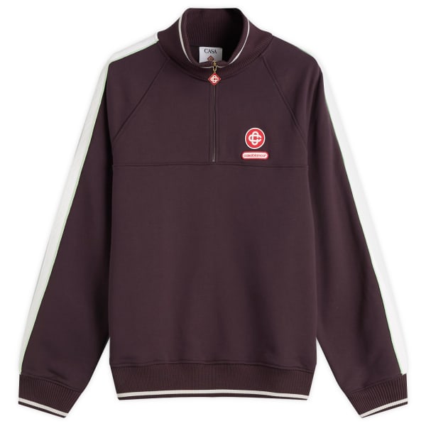 Свитшот с лавровым принтом и застежкой-молнией 1/4 из органического материала Casablanca, Aubergine
Свитшот с лавровым принтом и застежкой-молнией 1/4 из органического материала Casablanca, Aubergine