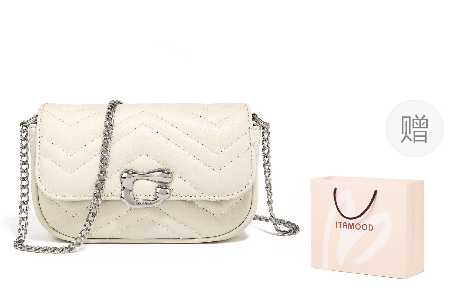 Сумка через плечо Miao Di, Молочный коктейль белый
Сумка через плечо Miao Di, Молочный коктейль белый