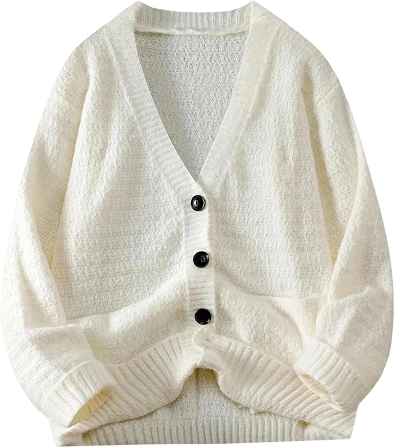 Мужской свитер с V-образным вырезом, свободного кроя, из плотной фактурной пряжи
Мужской свитер с V-образным вырезом, свободного кроя, из плотной фактурной пряжи