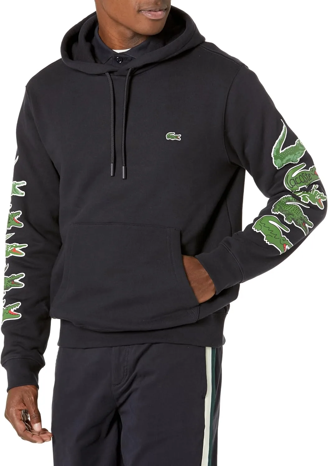 Lacoste мужской худи с контрастным крокодилом
Lacoste мужской худи с контрастным крокодилом
