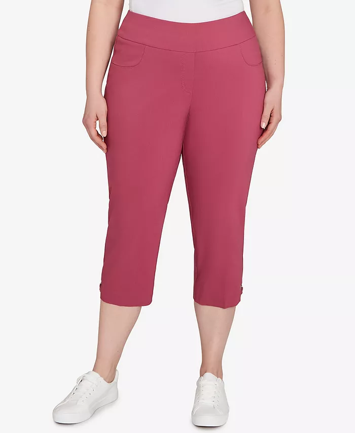 Брюки-капри больших размеров из плотной ткани с эластичной фактурой HEARTS OF PALM, фиолетовый
Брюки-капри больших размеров из плотной ткани с эластичной фактурой HEARTS OF PALM, фиолетовый