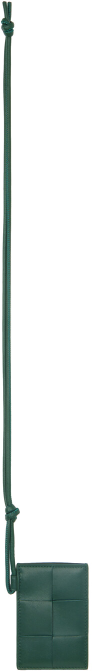 Зеленая визитница с ремешком Bottega Veneta
Зеленая визитница с ремешком Bottega Veneta