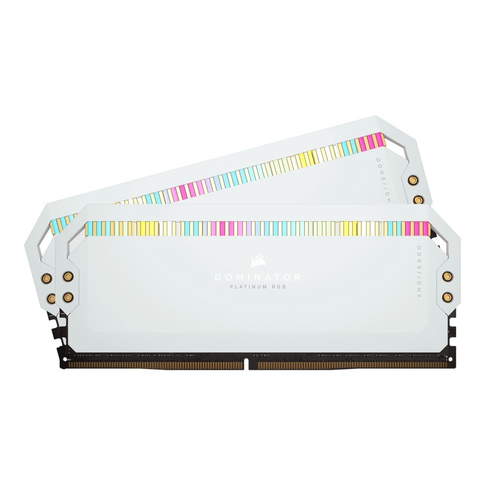 Оперативная память Corsair DOMINATOR Platinum RGB, 32 Гб (2x16), DDR5-6200 МГц, CL36, CMT32GX5M2X6200C36W, белый 
Оперативная память Corsair DOMINATOR Platinum RGB, 32 Гб (2x16), DDR5-6200 МГц, CL36, CMT32GX5M2X6200C36W, белый