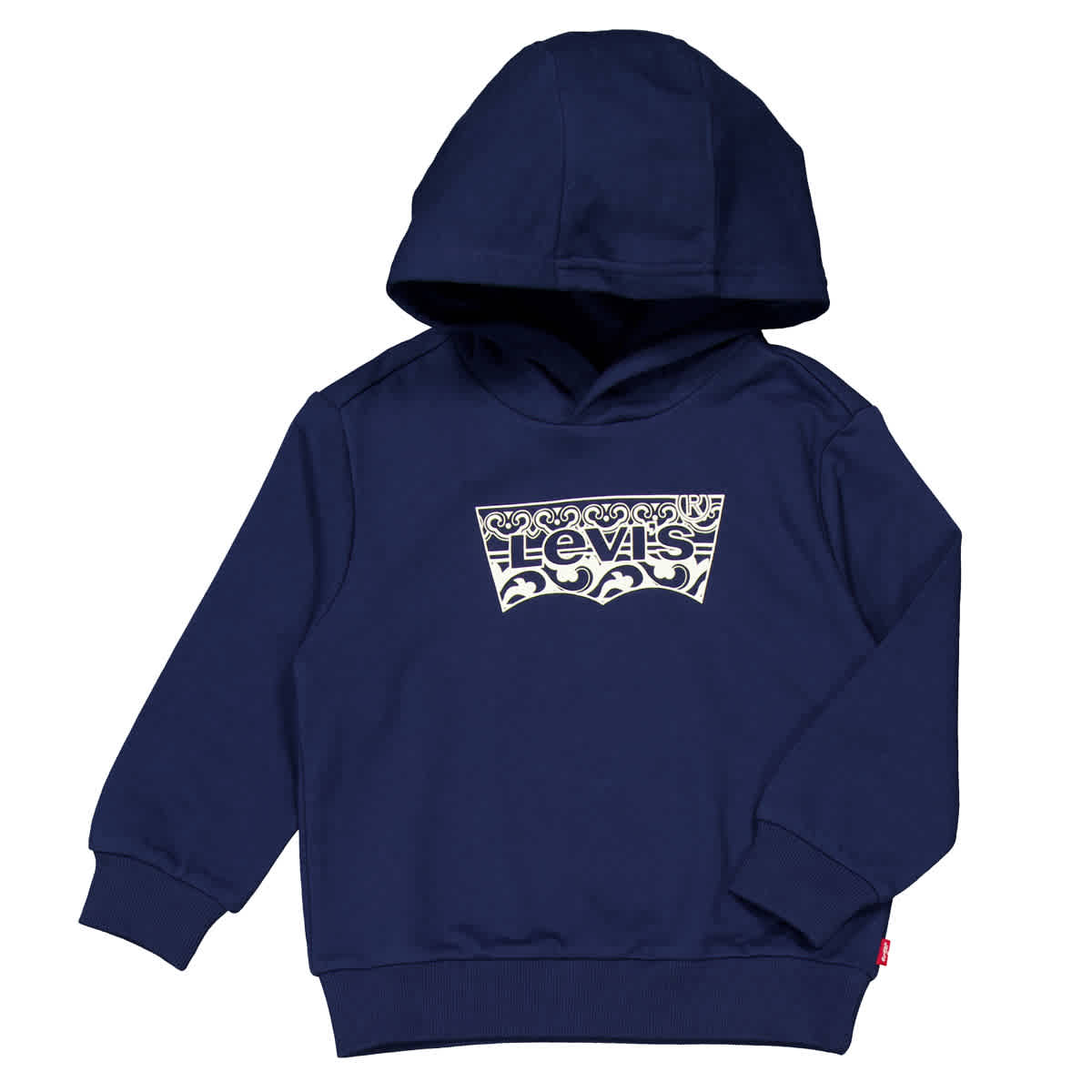 Levi's Мальчики Хлопковый худи с принтом логотипа, синий 
Levi's Мальчики Хлопковый худи с принтом логотипа, синий