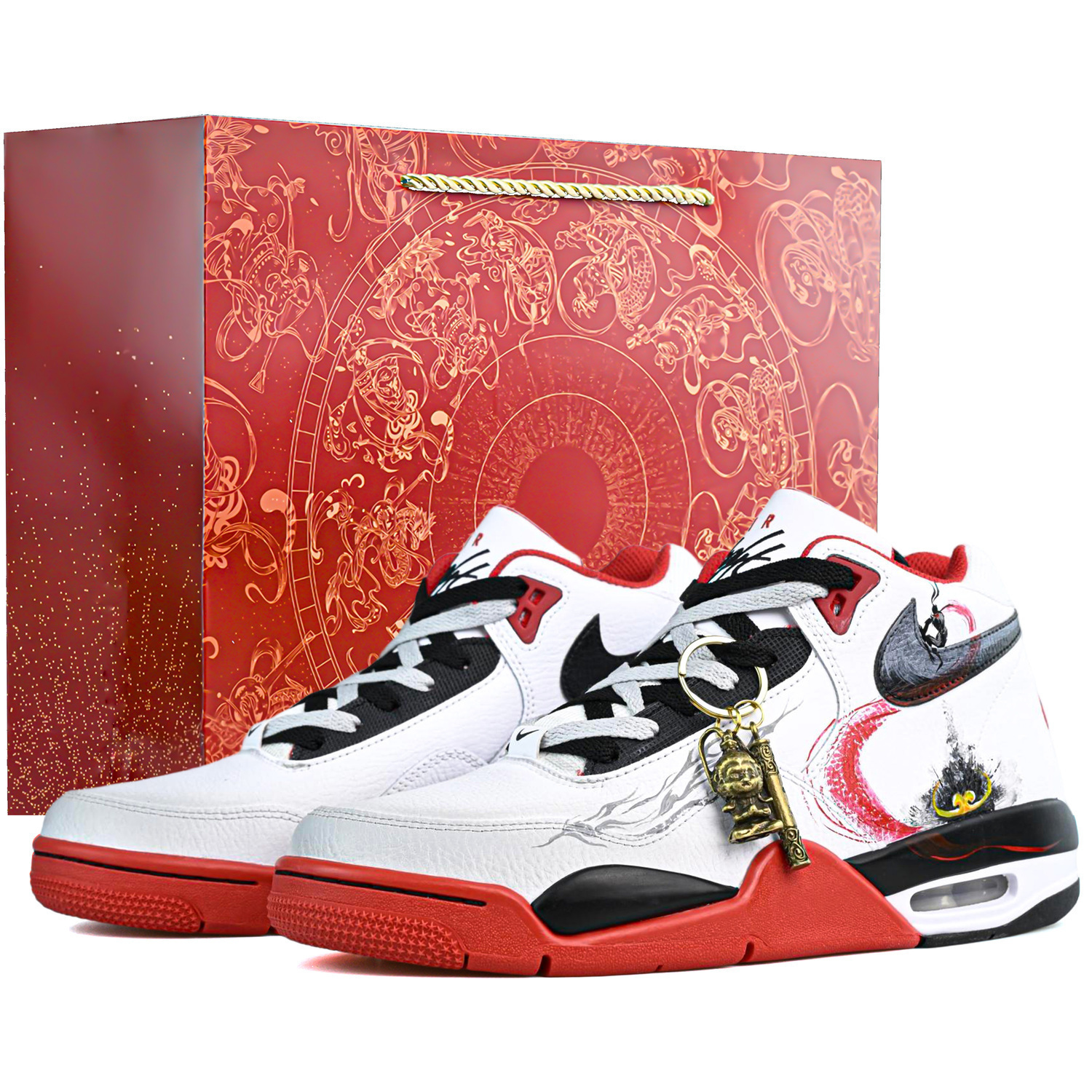 Мужские баскетбольные кроссовки Flight Legacy средней высоты, износостойкие, с высокой посадкой, в винтажном стиле Nike, белый красный
Мужские баскетбольные кроссовки Flight Legacy средней высоты, износостойкие, с высокой посадкой, в винтажном стиле Nike, белый красный