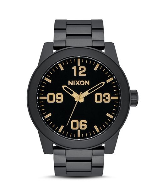 Часы капрала черные, 48 мм Nixon, цвет Black
Часы капрала черные, 48 мм Nixon, цвет Black