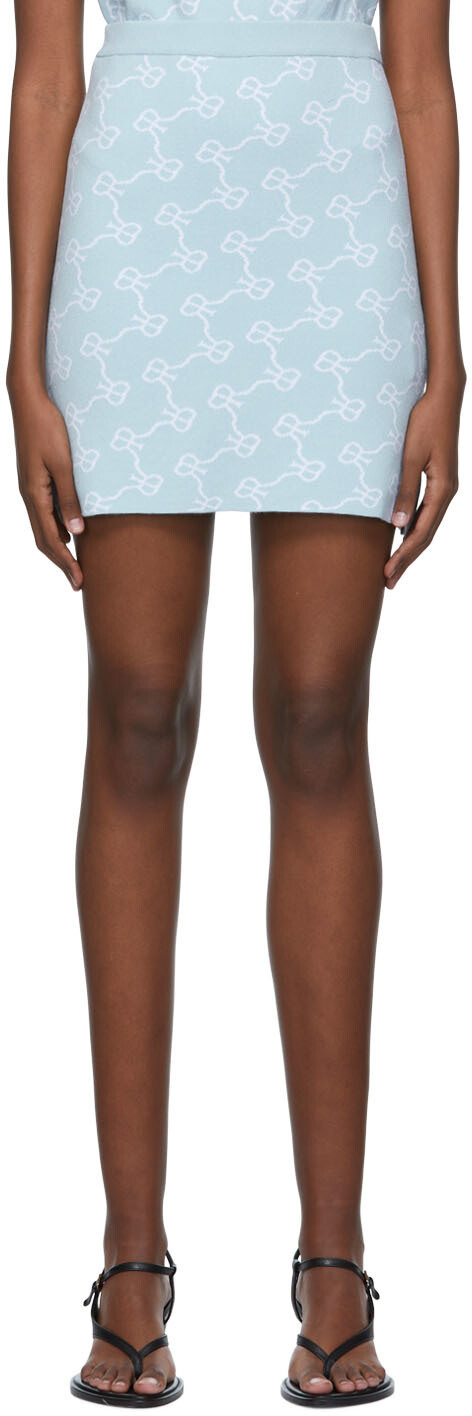 Синяя мини-юбка из вискозы Rokh
Синяя мини-юбка из вискозы Rokh