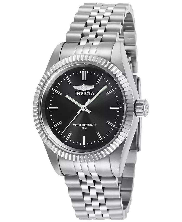 Женские часы 29395 Specialty Quartz с тремя стрелками и циферблатом цвета древесного угля Invicta, серебряный
Женские часы 29395 Specialty Quartz с тремя стрелками и циферблатом цвета древесного угля Invicta, серебряный