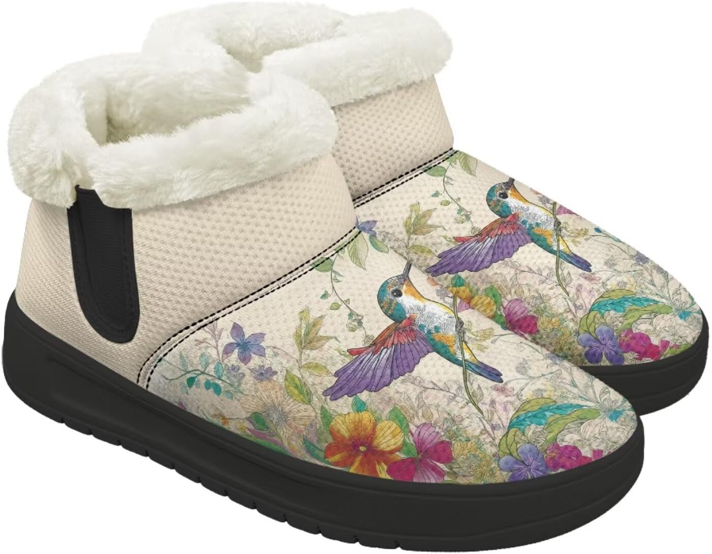 Зимние Ботинки Forchrinse для Женщин и Мужчин, Модные Меховые Ботильоны с Меховой Подкладкой, Hummingbird Flower Print
Зимние Ботинки Forchrinse для Женщин и Мужчин, Модные Меховые Ботильоны с Меховой Подкладкой, Hummingbird Flower Print