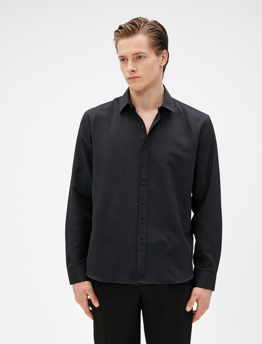 Повседневная рубашка Koton Regular fit Button Up Shirt, черный
Повседневная рубашка Koton Regular fit Button Up Shirt, черный