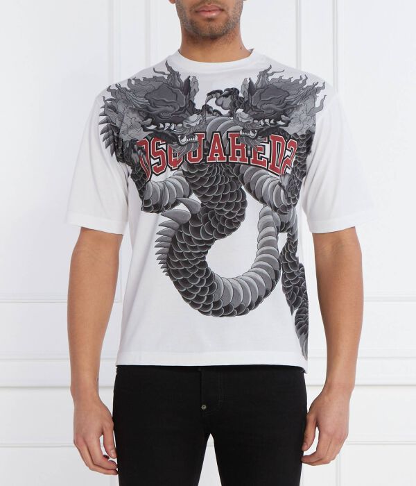 Футболка мужская Dsquared2 свободного кроя с принтом, белый
Футболка мужская Dsquared2 свободного кроя с принтом, белый