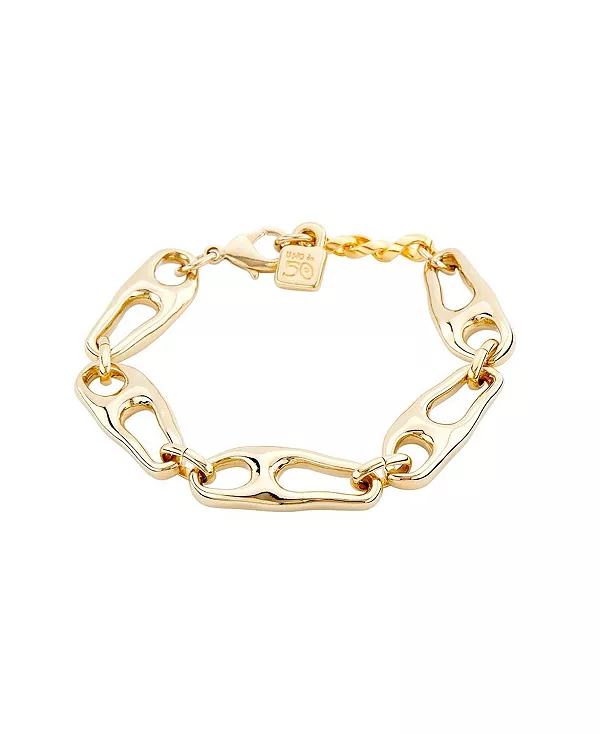 Браслет из стерлингового серебра с позолотой 18 карат с застежкой-карабином Unode50, gold
Браслет из стерлингового серебра с позолотой 18 карат с застежкой-карабином Unode50, gold