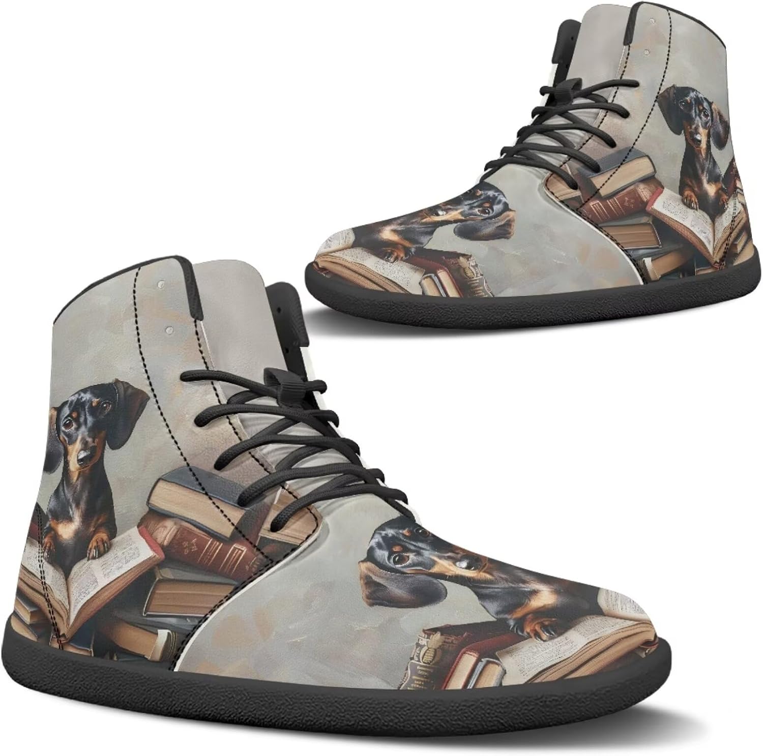 Высокие кроссовки с животным принтом для мужчин, с широкой носочной частью, шнуровкой, противоскользящие, для тренировок и бега Xixirimido, Dachshund Book
Высокие кроссовки с животным принтом для мужчин, с широкой носочной частью, шнуровкой, противоскользящие, для тренировок и бега Xixirimido, Dachshund Book