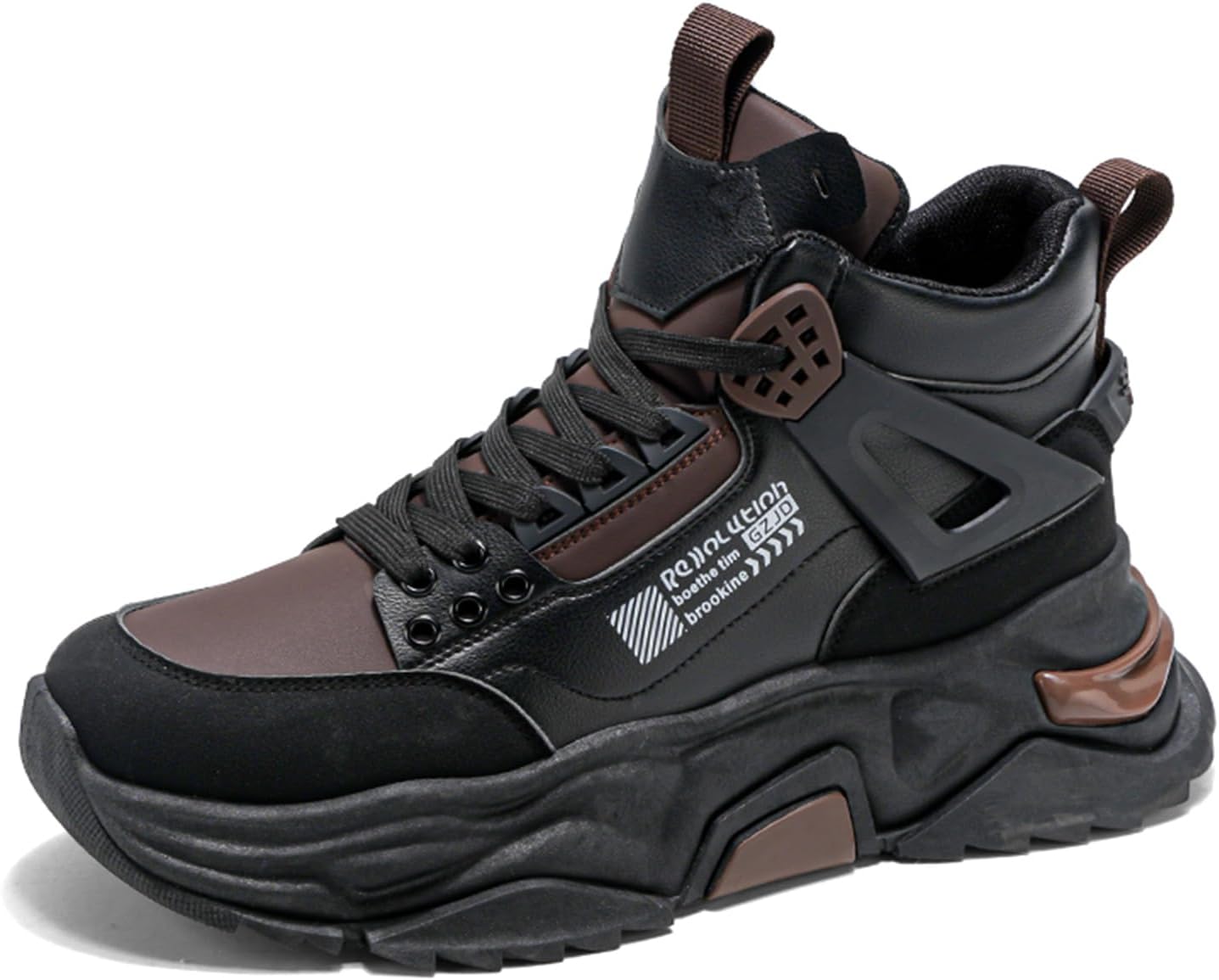 Мужские высокие кеды повседневные спортивные ботинки массивные высокие модные кроссовки для мужчин Spwagym, черный/коричневый
Мужские высокие кеды повседневные спортивные ботинки массивные высокие модные кроссовки для мужчин Spwagym, черный/коричневый