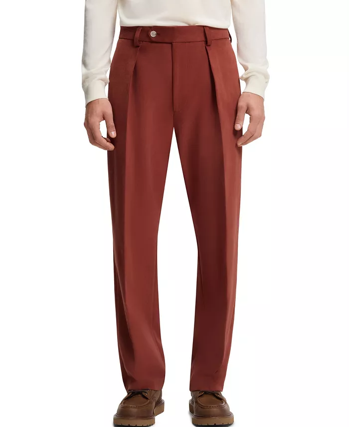 Мужские брюки BECKHAM x BOSS из хлопка с микроузором Hugo Boss, красный
Мужские брюки BECKHAM x BOSS из хлопка с микроузором Hugo Boss, красный