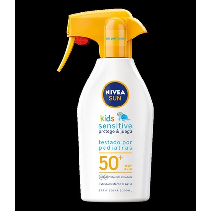 NIVEA SUN Kids Protect & Play Sensitive Солнцезащитный спрей FP50+ 300 мл
NIVEA SUN Kids Protect & Play Sensitive Солнцезащитный спрей FP50+ 300 мл