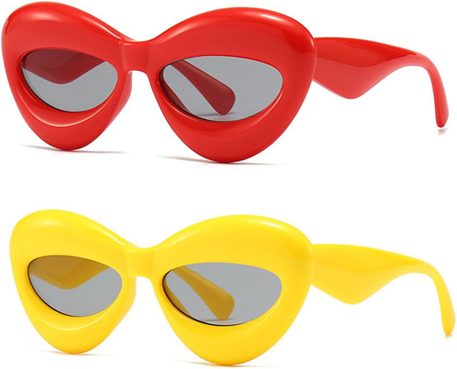 Солнцезащитные очки COTIA в стиле ретро «Кошачий глаз», яркие цвета, модные для женщин, в стиле панк и хип-хоп, с овальными линзами, защита от УФ-излучения UV400, уникальные солнцезащитные очки для мужчин, 2pcs Red+yellow
Солнцезащитные очки COTIA в стиле ретро «Кошачий глаз», яркие цвета, модные для женщин, в стиле панк и хип-хоп, с овальными линзами, защита от УФ-излучения UV400, уникальные солнцезащитные очки для мужчин, 2pcs Red+yellow
