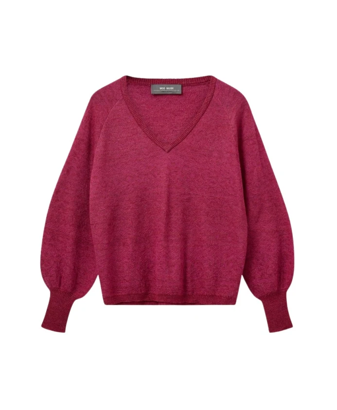 Вязаный свитер с V-образным вырезом Mos Mosh, розовый
Вязаный свитер с V-образным вырезом Mos Mosh, розовый