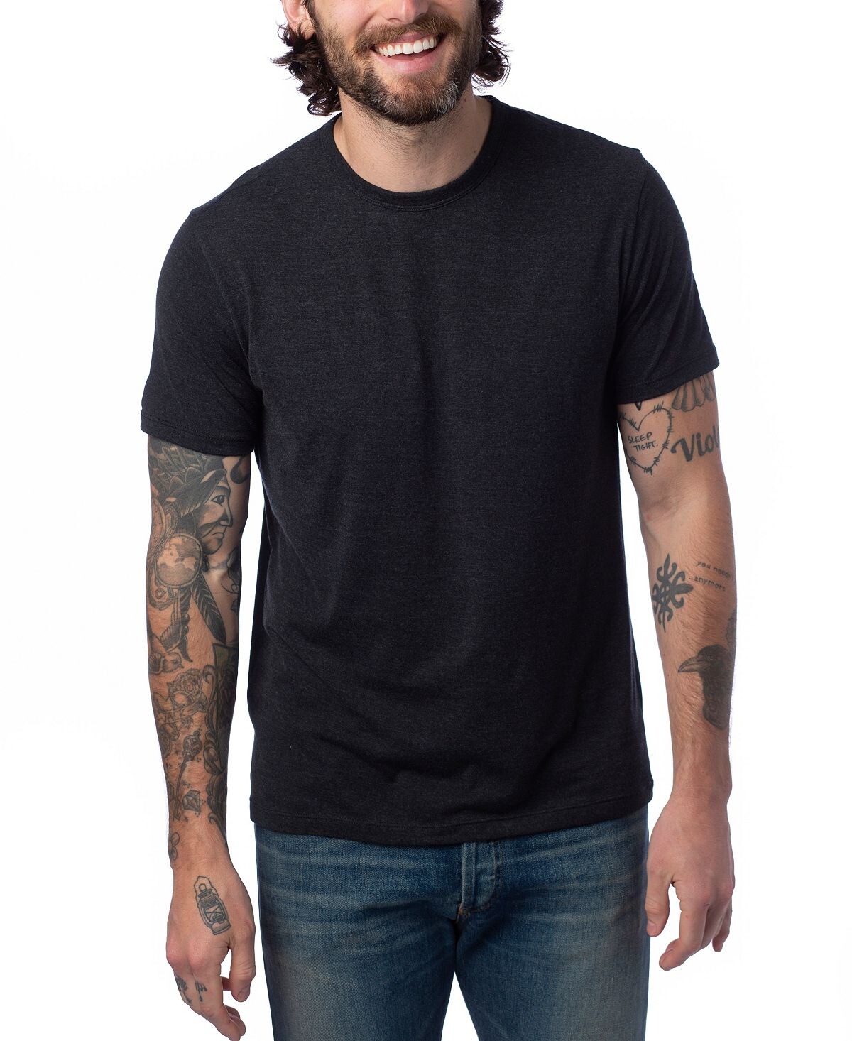 Мужская модальная футболка tri-blend с круглым вырезом Alternative Apparel, черный
Мужская модальная футболка tri-blend с круглым вырезом Alternative Apparel, черный