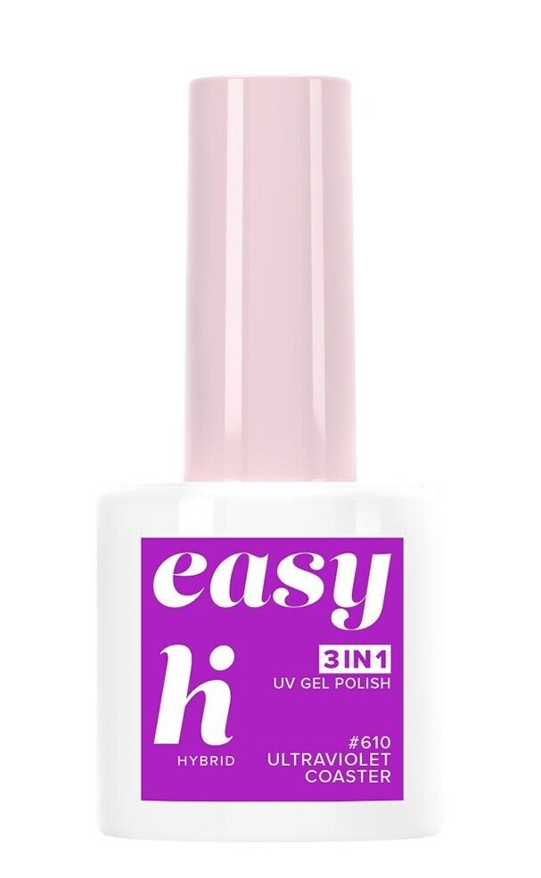 Hi Hybrid Easy 3w1 гибридный лак для ногтей, 610 Ultraviolet Coaster
Hi Hybrid Easy 3w1 гибридный лак для ногтей, 610 Ultraviolet Coaster