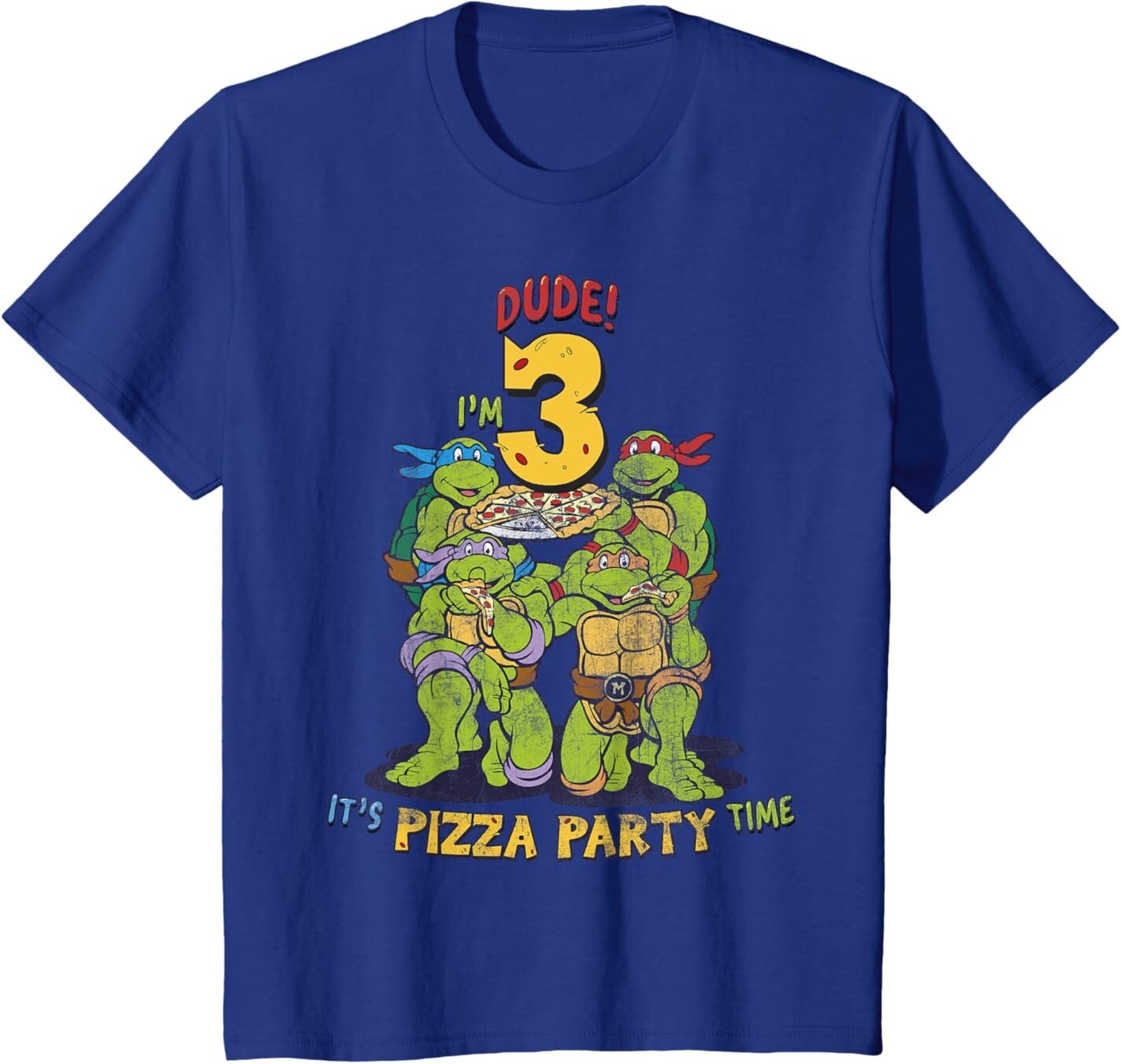 Футболка для подростков Teenage Mutant Ninja Turtles I'm 3 Dude Pizza Birthday Party, синий
Футболка для подростков Teenage Mutant Ninja Turtles I'm 3 Dude Pizza Birthday Party, синий