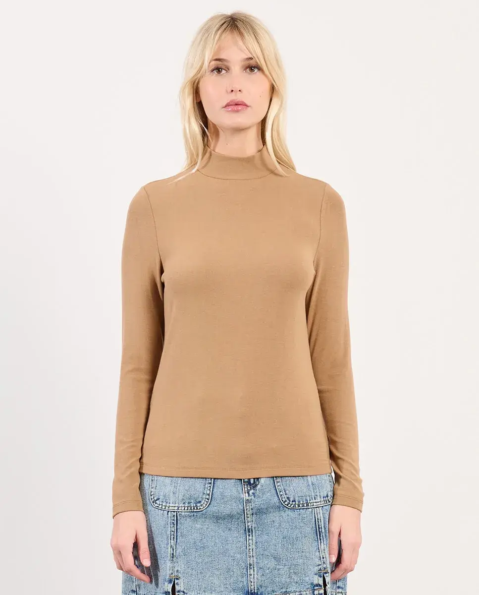 Женский джемпер с высоким воротником и длинными рукавами Lili Sidonio, светло-коричневый
Женский джемпер с высоким воротником и длинными рукавами Lili Sidonio, светло-коричневый