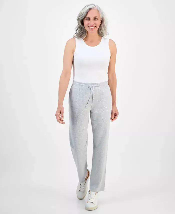 Женские спортивные брюки средней посадки со шнурком на талии, Regular & Petite Style & Co, серый
Женские спортивные брюки средней посадки со шнурком на талии, Regular & Petite Style & Co, серый