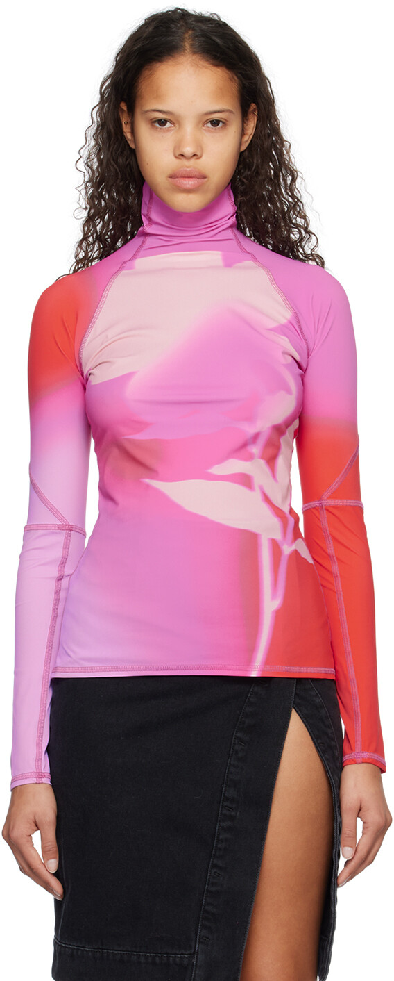 Розово-красная водолазка с принтом ioannes, Красный, Розово-красная водолазка с принтом ioannes 
Розово-красная водолазка с принтом ioannes, Красный, Розово-красная водолазка с принтом ioannes