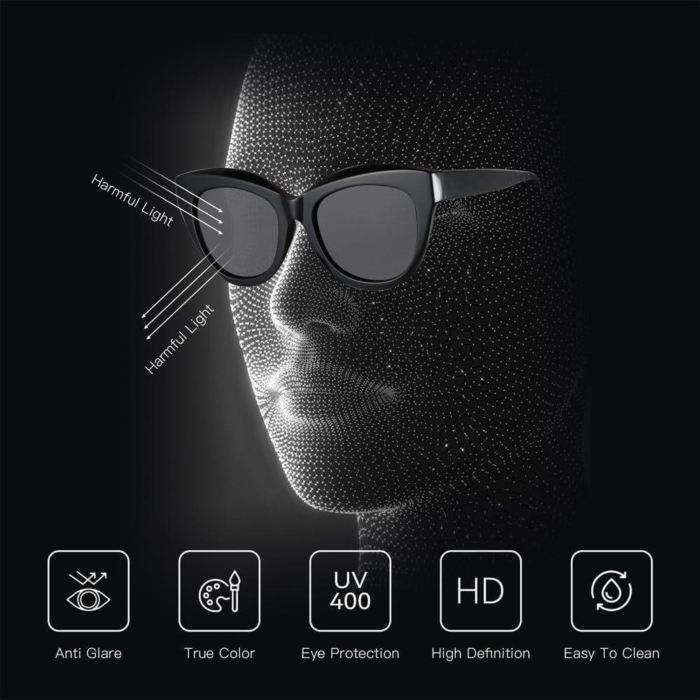 Женские поляризованные солнцезащитные очки Butterfly из ацетата в толстой оправе с защитой от УФ-излучения UV400, для активного отдыха, шопинга и в качестве модной одежды KTUCN, 005 Grey Lens
Женские поляризованные солнцезащитные очки Butterfly из ацетата в толстой оправе с защитой от УФ-излучения UV400, для активного отдыха, шопинга и в качестве модной одежды KTUCN, 005 Grey Lens