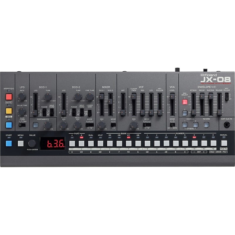 Звуковой модуль полифонического синтезатора Roland JX-08 на базе JX-8P JX-08 Polyphonic Synth Sound Module Based On JX-8P
Звуковой модуль полифонического синтезатора Roland JX-08 на базе JX-8P JX-08 Polyphonic Synth Sound Module Based On JX-8P
