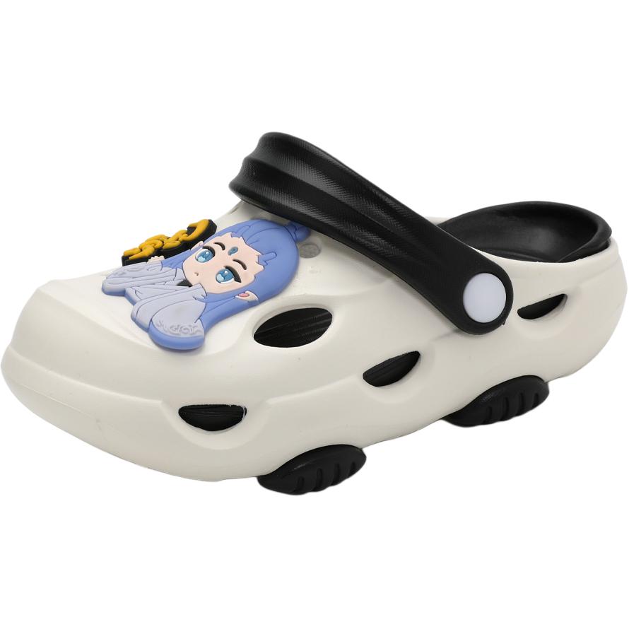 Детские тапочки с легкой амортизацией, нескользящие, детские FCMM, черный/белый