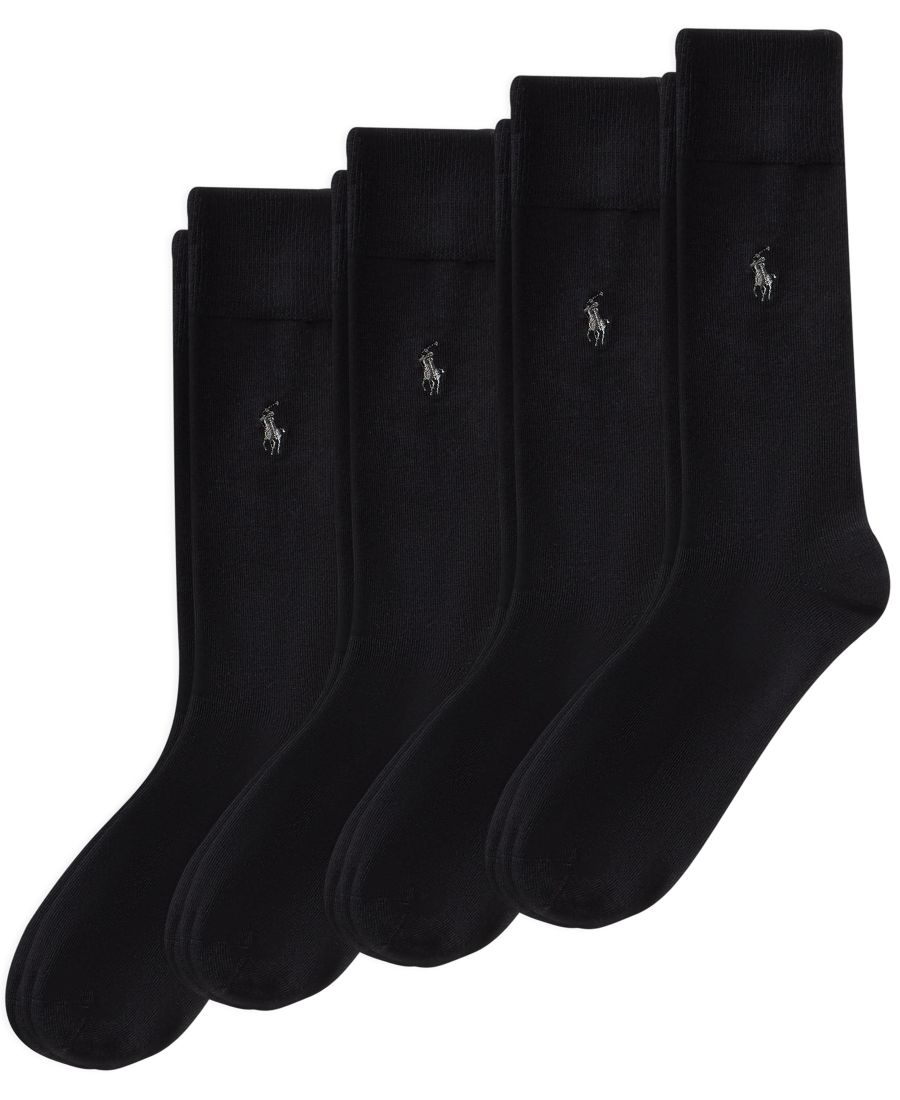 Мужские плоские вязаные носки для брюк и брюк, 4 шт в упаковке Polo Ralph Lauren, Black
Мужские плоские вязаные носки для брюк и брюк, 4 шт в упаковке Polo Ralph Lauren, Black