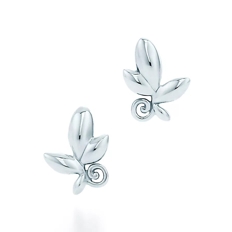 Серьги Tiffany & Co. x Paloma Picasso Olive Leaf, серебро 
Серьги Tiffany & Co. x Paloma Picasso Olive Leaf, серебро