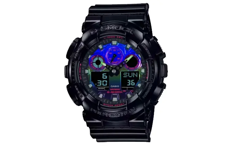 CASIO Мужские синие часы GA-100RGB-1A с двойным жидкокристаллическим/аналоговым дисплеем
CASIO Мужские синие часы GA-100RGB-1A с двойным жидкокристаллическим/аналоговым дисплеем