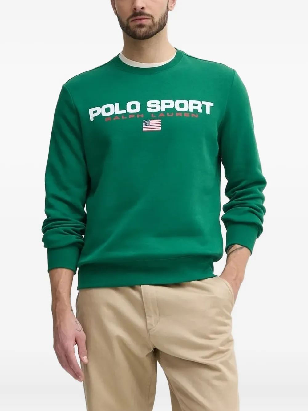 Толстовка с круглым вырезом POLO RALPH LAUREN, зеленый 
Толстовка с круглым вырезом POLO RALPH LAUREN, зеленый