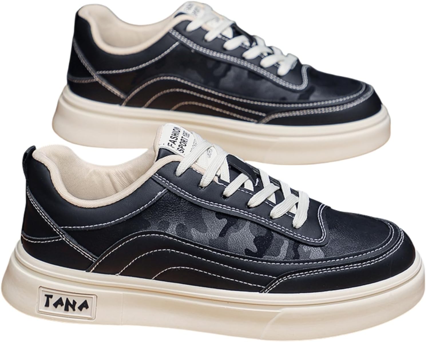 Мужские модные низкие кеды спортивного стиля, подходящие для скейтбординга, прогулок и вождения, с противоскользящей подошвой Khwfjas, черный
Мужские модные низкие кеды спортивного стиля, подходящие для скейтбординга, прогулок и вождения, с противоскользящей подошвой Khwfjas, черный