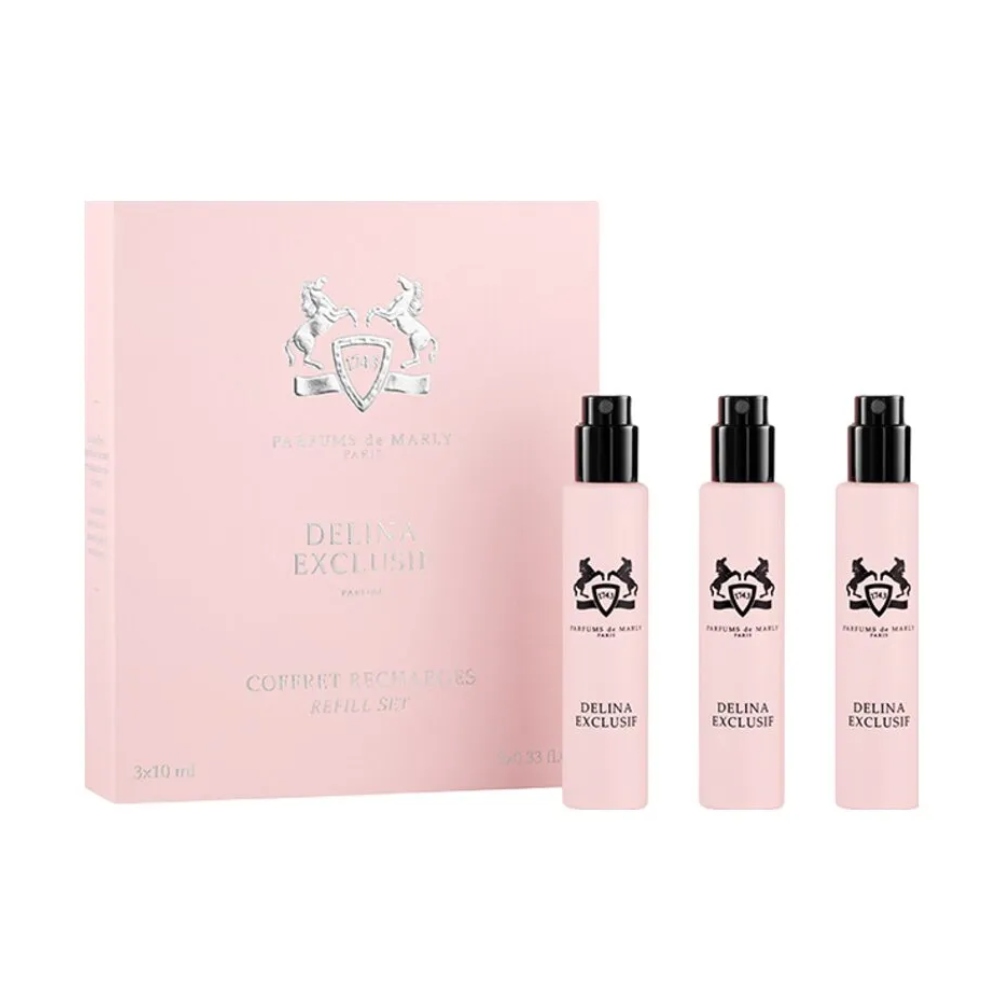 Набор сменных блоков Parfums de Marly Delina Exclusif, 3 предмета
Набор сменных блоков Parfums de Marly Delina Exclusif, 3 предмета