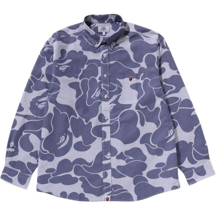 Рубашка Bape Stripe Camo Relaxed Fit A BATHING APE, синий
Рубашка Bape Stripe Camo Relaxed Fit A BATHING APE, синий