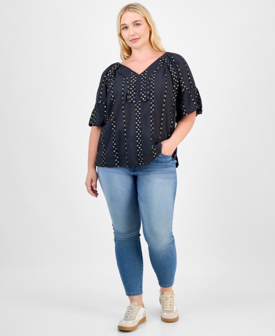 Модная блузка из хлопка большого размера с цветочным принтом и рукавами-фонариками Democracy, Black
Модная блузка из хлопка большого размера с цветочным принтом и рукавами-фонариками Democracy, Black