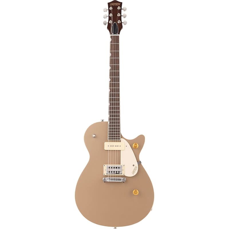 Электрогитара Gretsch G2215-P90 Streamliner Junior Jet Club Electric Guitar, Laurel Fingerboard, Sahara Metallic
Электрогитара Gretsch G2215-P90 Streamliner Junior Jet Club Electric Guitar, Laurel Fingerboard, Sahara Metallic