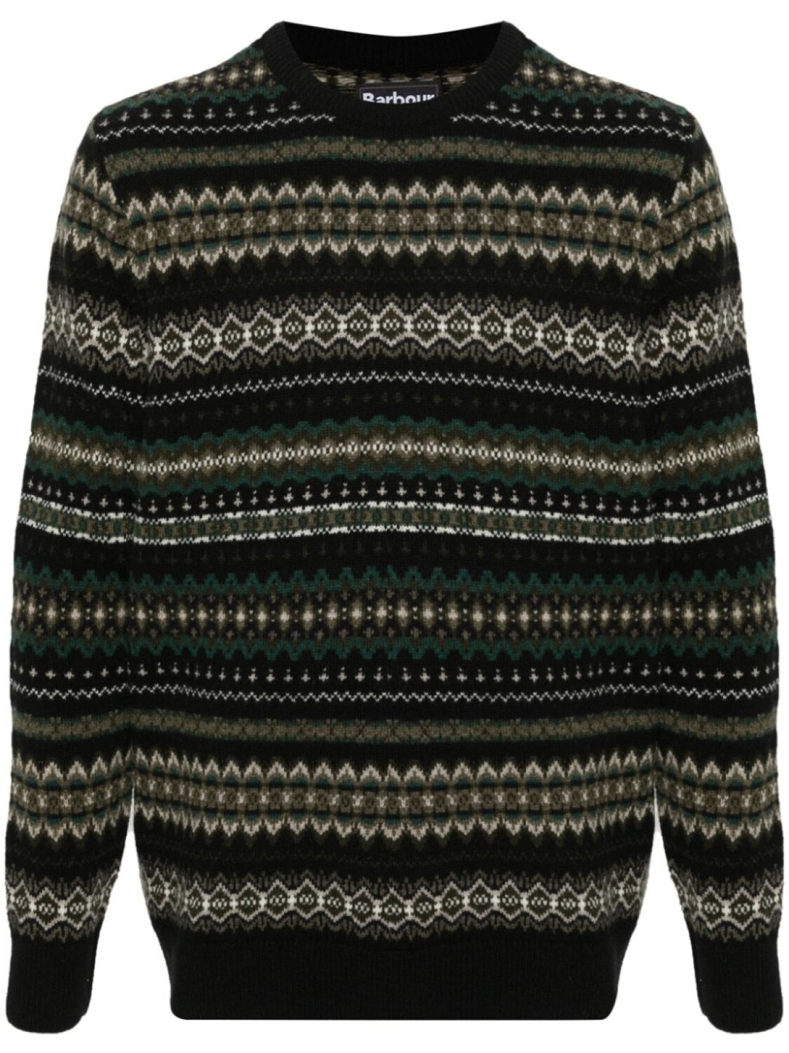 Barbour свитер в технике фэр-айл-вязания, черный
Barbour свитер в технике фэр-айл-вязания, черный