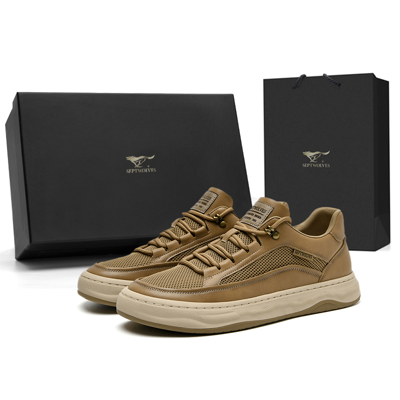 SEPTWOLVES Антискользящие и износостойкие низкие скейтерские кроссовки для мужчин с эффектом увеличения роста - светло-желтые (стандартный размер кожаной обуви)
SEPTWOLVES Антискользящие и износостойкие низкие скейтерские кроссовки для мужчин с эффектом увеличения роста - светло-желтые (стандартный размер кожаной обуви)