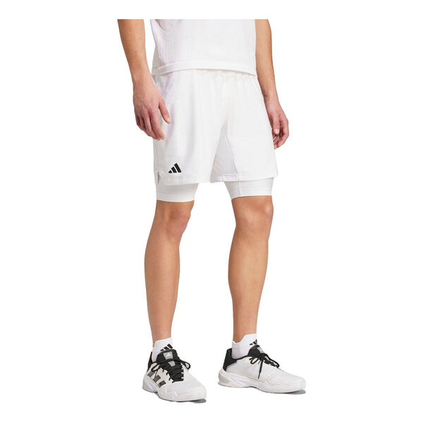 Шорты теннисные профессиональные шорты Aeroready и внутренние шорты комплект Adidas, белый
Шорты теннисные профессиональные шорты Aeroready и внутренние шорты комплект Adidas, белый