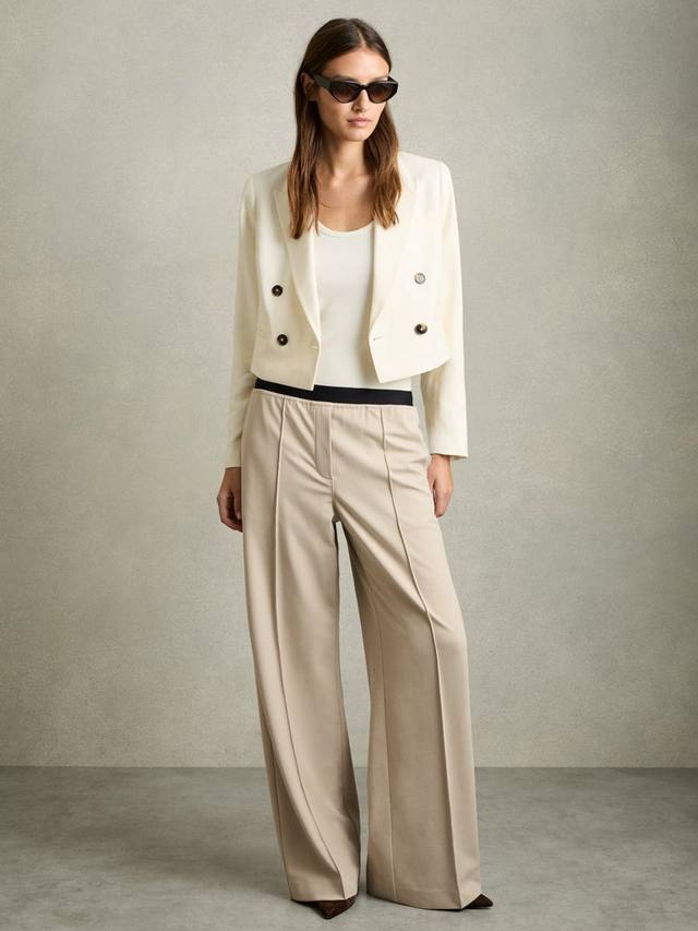 Широкие брюки lucia для ног Reiss, бежевый
Широкие брюки lucia для ног Reiss, бежевый