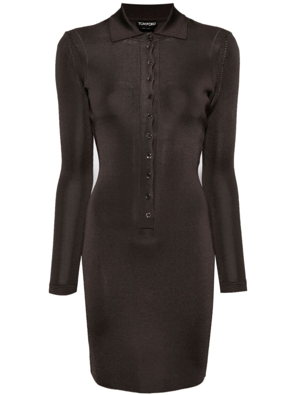 TOM FORD платье мини в рубчик, коричневый
TOM FORD платье мини в рубчик, коричневый