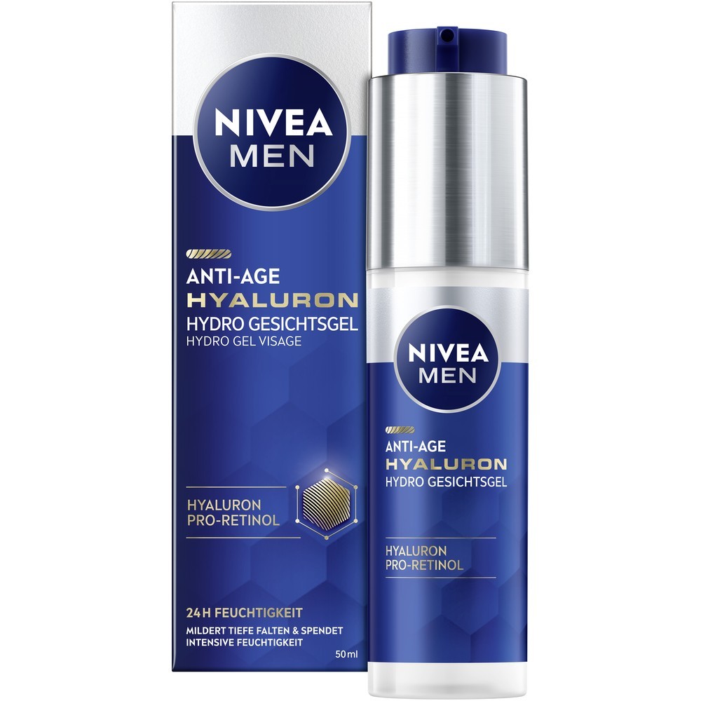Гель для лица nivea men anti-age hyaluron Nivea, объем 50 мл
Гель для лица nivea men anti-age hyaluron Nivea, объем 50 мл
